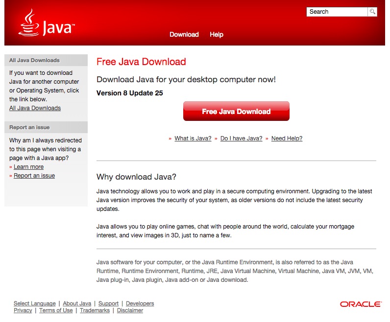 Java 8 Download Mac Oracle